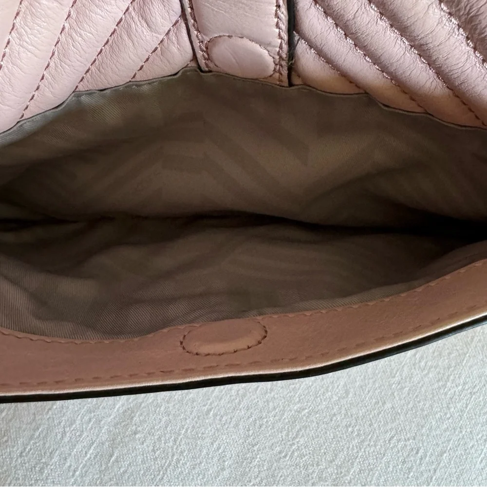 Rebecca Minkoff Chevron Love Crossbody Bag Vintage Pink
